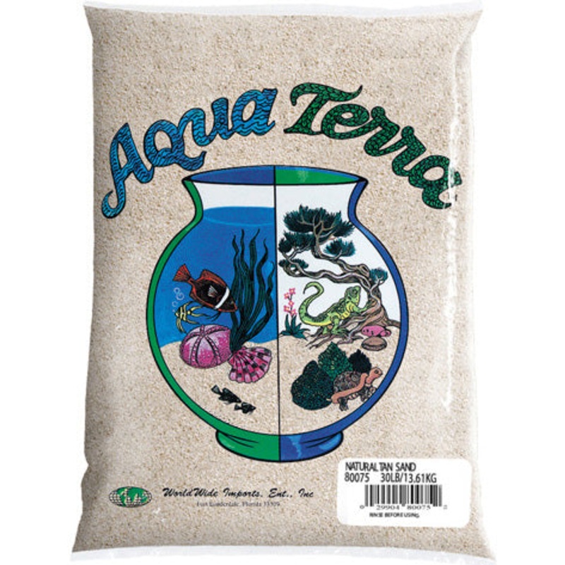 World Wide Imports Aqua Terra Aquarium Sand Substrate 5 lbs.