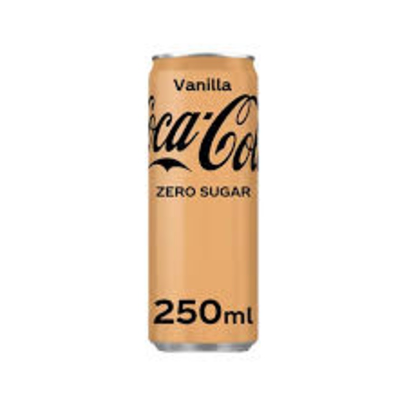 Vanilla Coca-Cola Zero 250ml can