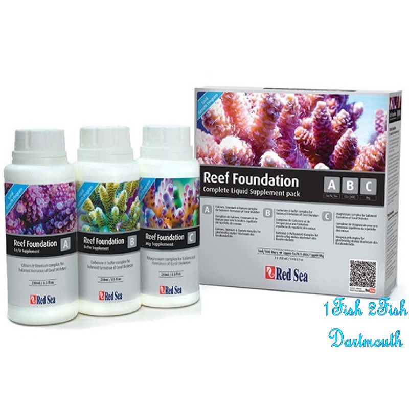Red Sea Reef Foundation Liquid Supplement Pack - 3 x 250 ml