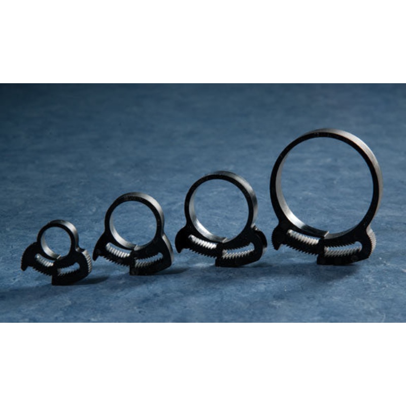 Two Little Fishies Ratchet Clip Plastic Hose Clamp Set - 1"- 6 Pack
