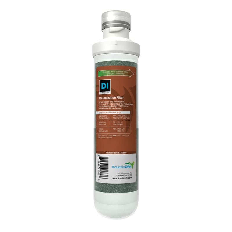 Twist-In Color Changing Deionization Filter