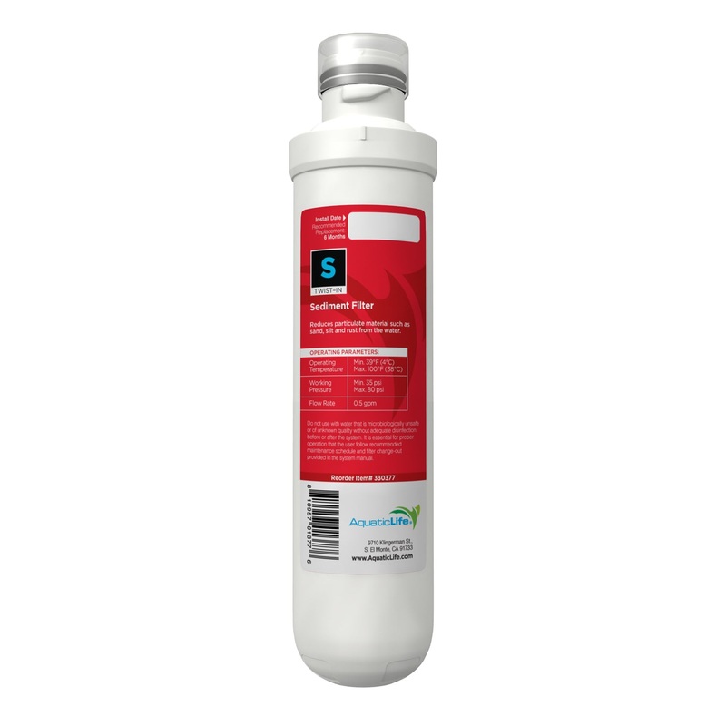 Twist-In Sediment Filter