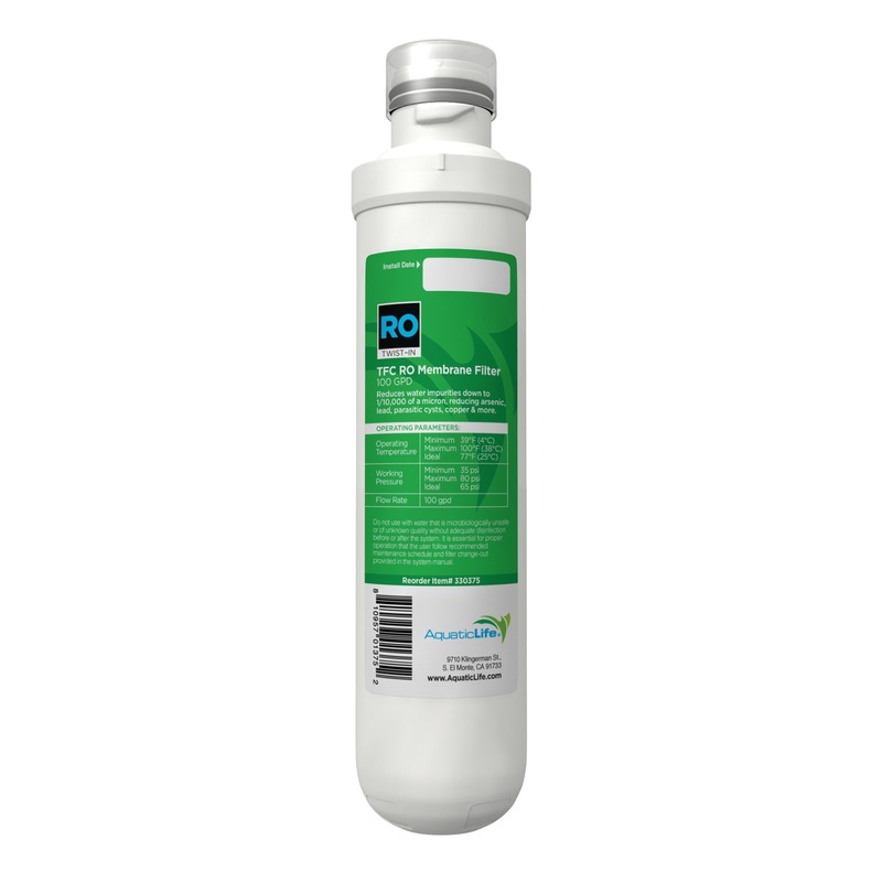Twist-In RO Membrane Filter 100 GPD