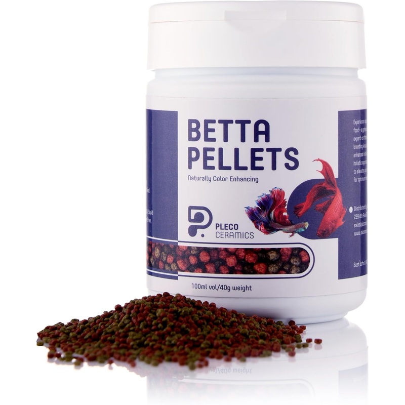 Pleco Ceramics Premium Floating Betta Pellets (colour enhancing)