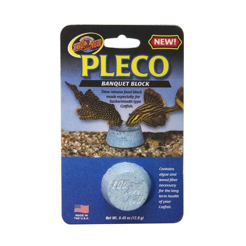 Zoo Med Pleco Banquet Fish Feeding Block 0.45 oz, Regular