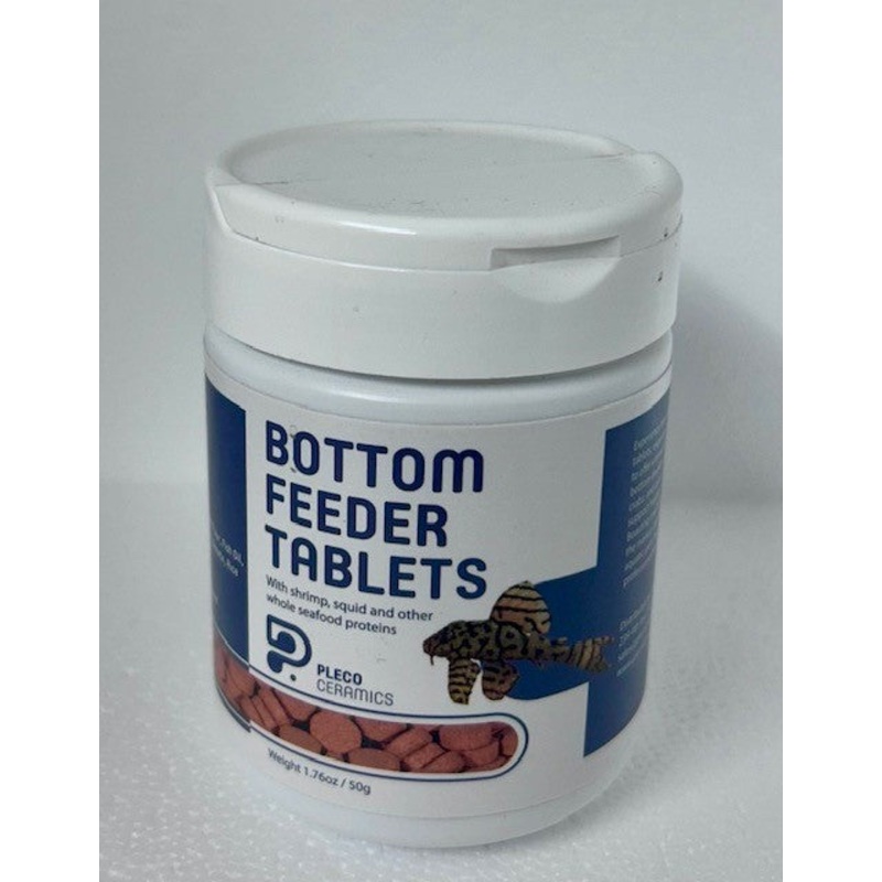 Pleco Ceramics High Protein Bottom Feeder Tablets with shrimp 50g