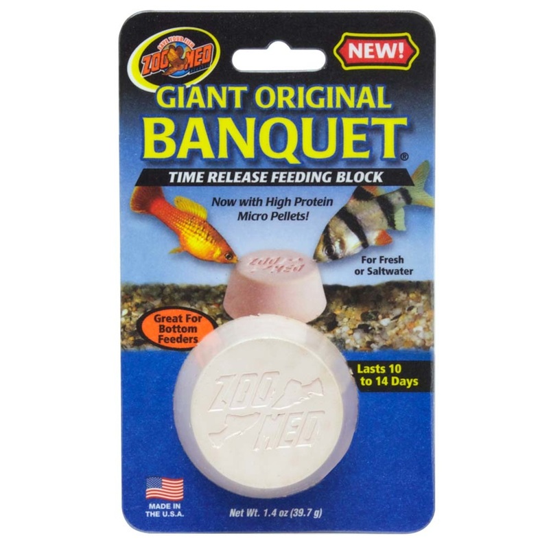 Zoo Med Original Banquet Fish Feeding Block 1.4 oz, Giant