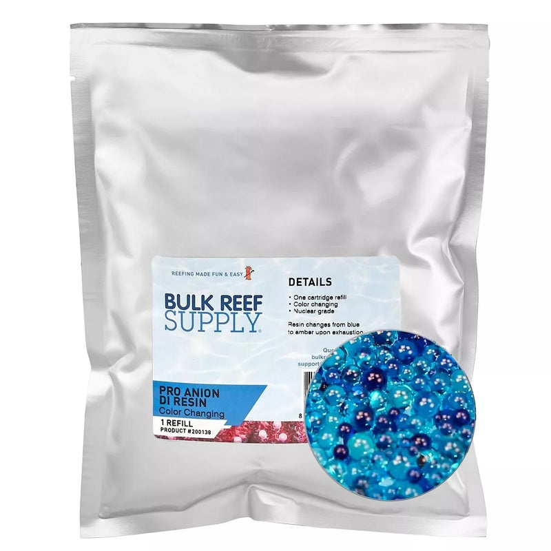 BRS Anion Deionization Resin (Color Changing) - One Cartridge Refill (1.4 lbs.) PRO Series Blue
