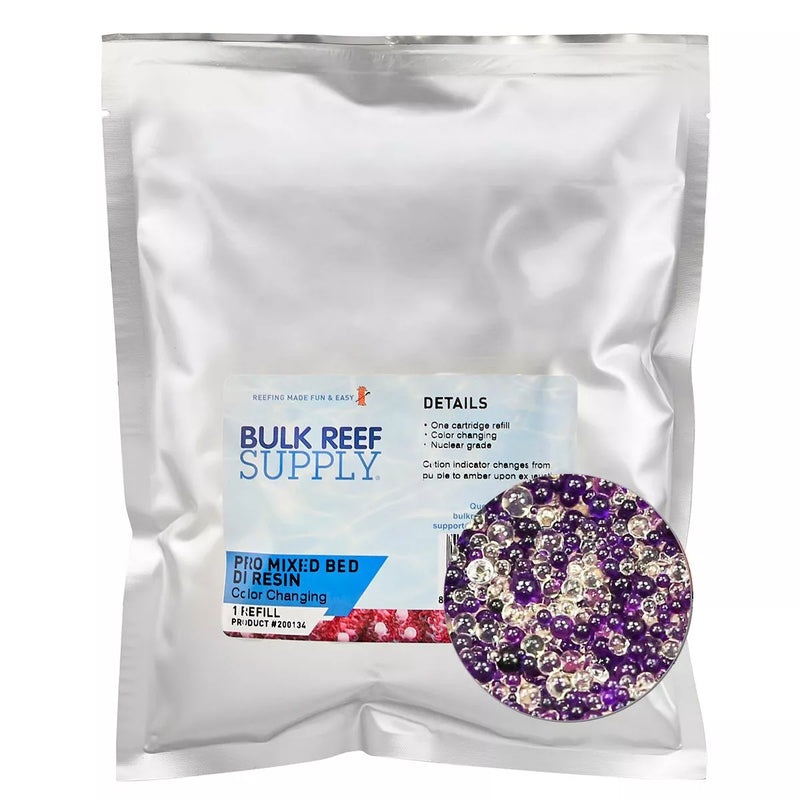 BRS Mixed Bed Deionization Resin (color changing) - One Cartridge Refill (1.25 lbs.) PRO Series