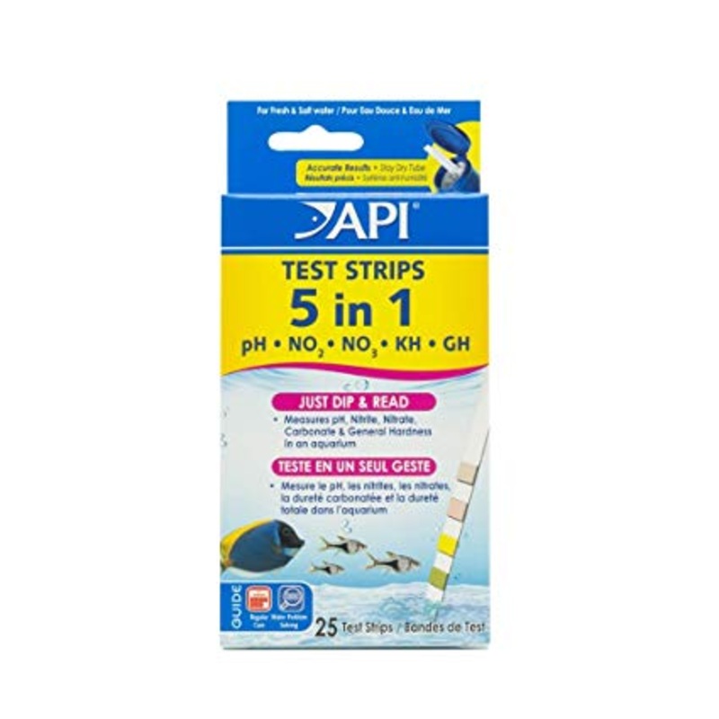 API 5 In 1 Aquarium Test Strips