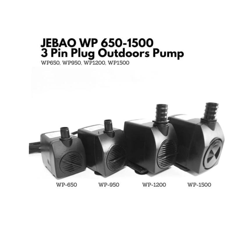 JEBAO 3 Pin Plug Outdoors Pump (WP650 - WP1500)