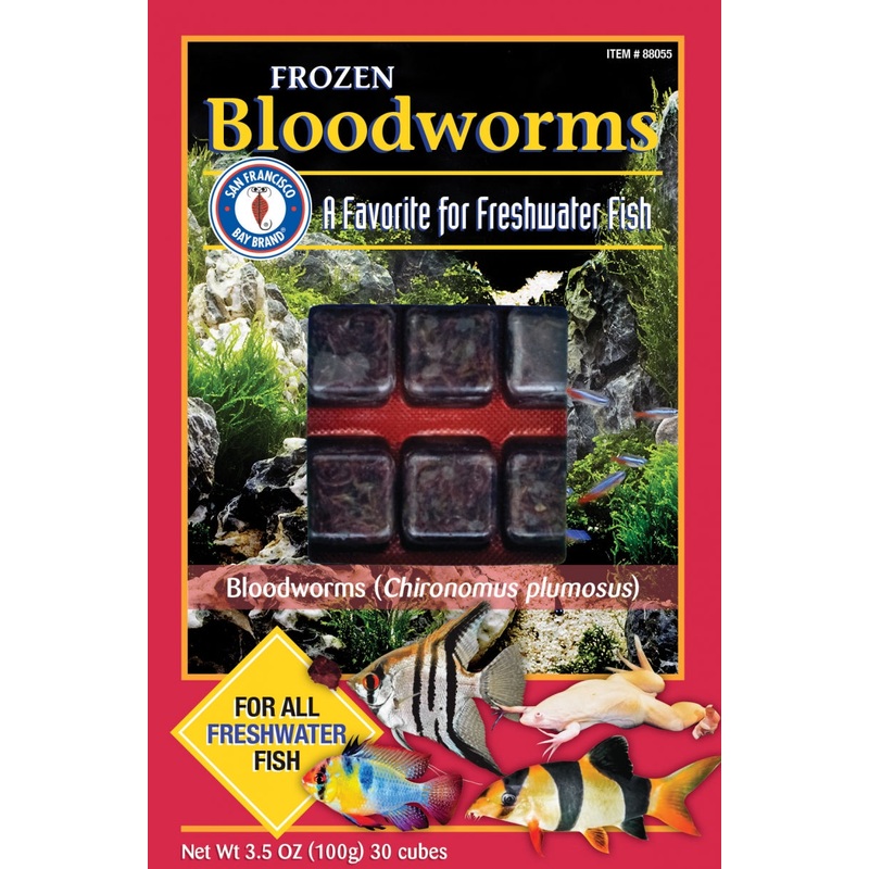 San Francisco Frozen Bloodworm 3.5oz (Box of 12 slabs)
