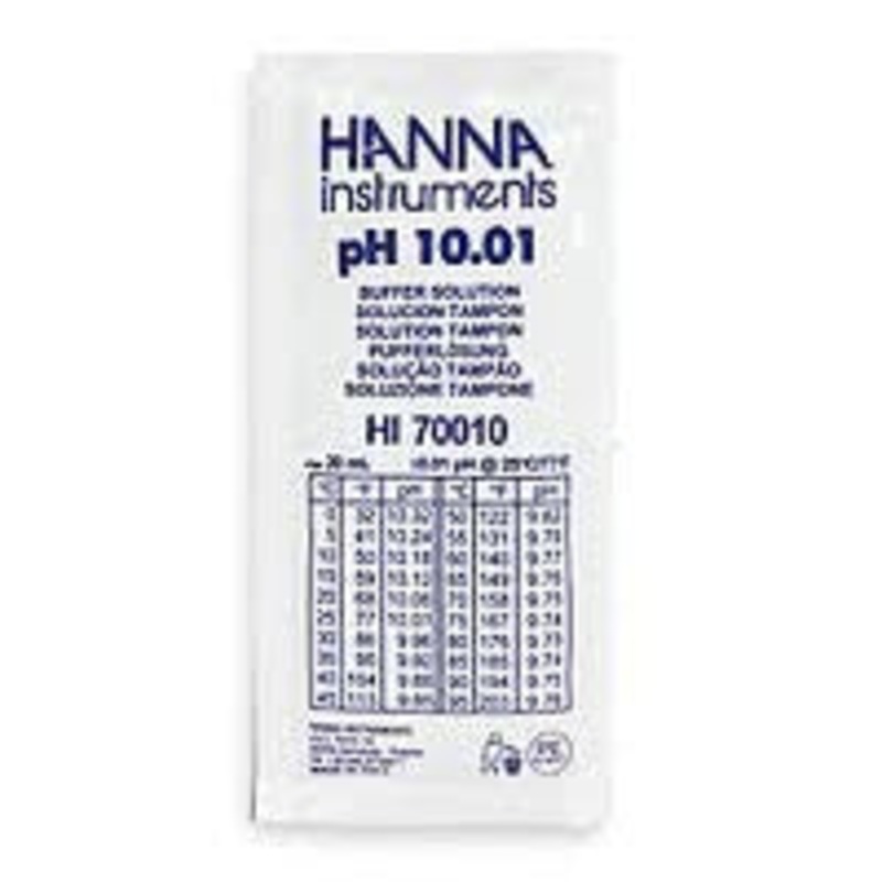 Hanna Instruments pH 10.01 Calibration Solution 20ml Sachet