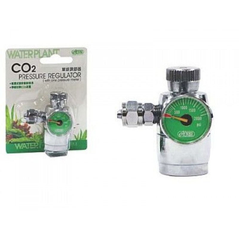 ISTA CO2 Regulator with Single Gauge (Face Up)