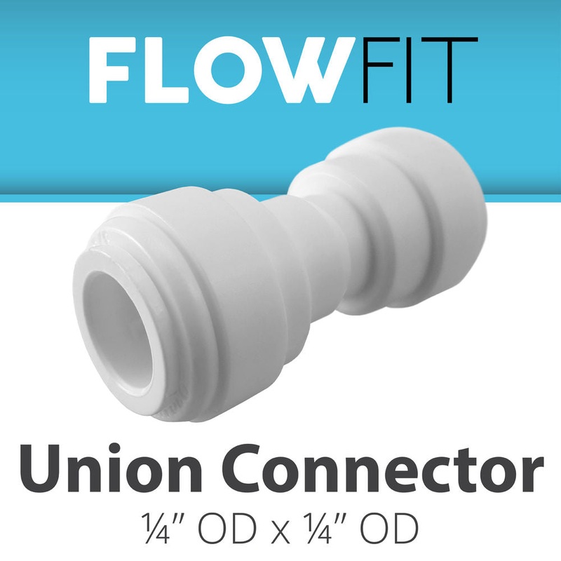 Express Water 1/4" Union Reducer 3/8" Fitting Connection Parts for Water Filters / RO Systems