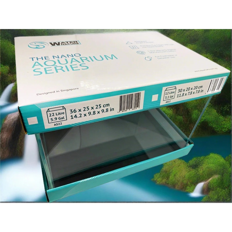 WaterNature 45 EDGE (30x20x20cm) Bundle with Light & Filter
