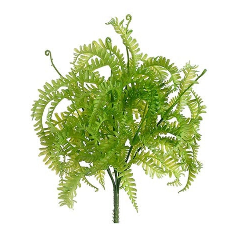 10" Mini Fern Bush Green