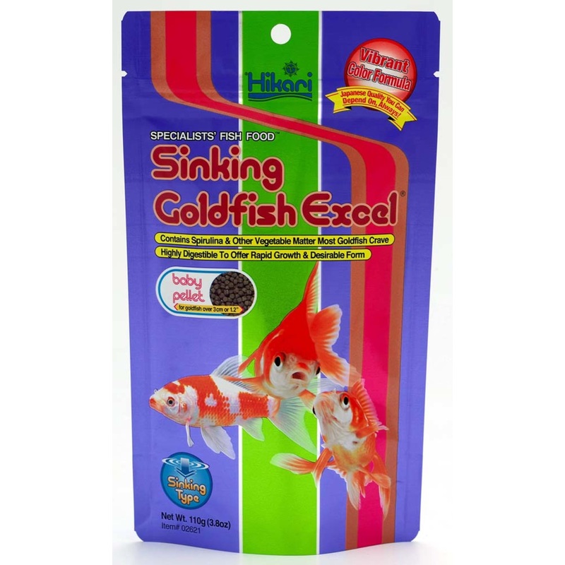 Hikari USA Sinking Goldfish Excel Pellets Fish Food