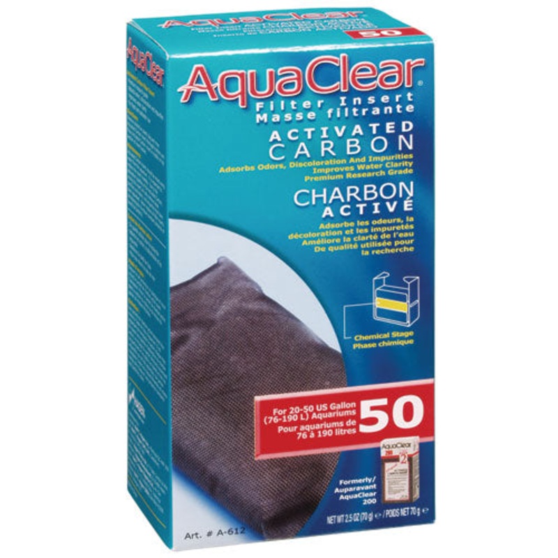 Activated Carbon Filter Insert for AquaClear 50/200 - 1 pk