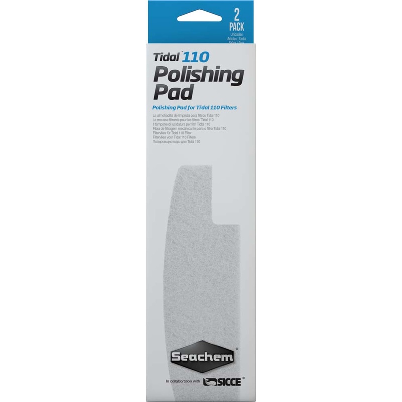 Seachem Laboratories Tidal Polishing Pad For Tidal 110 Filters, White, 1ea/2 pk
