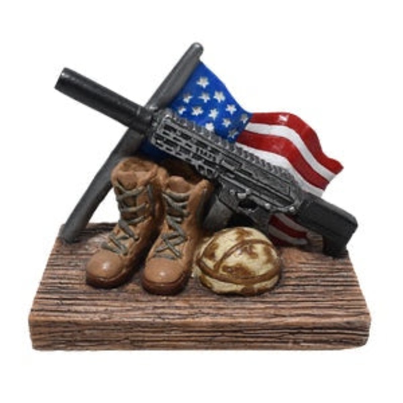 4" FALLEN SOLDIER RESIN ORNAMENT