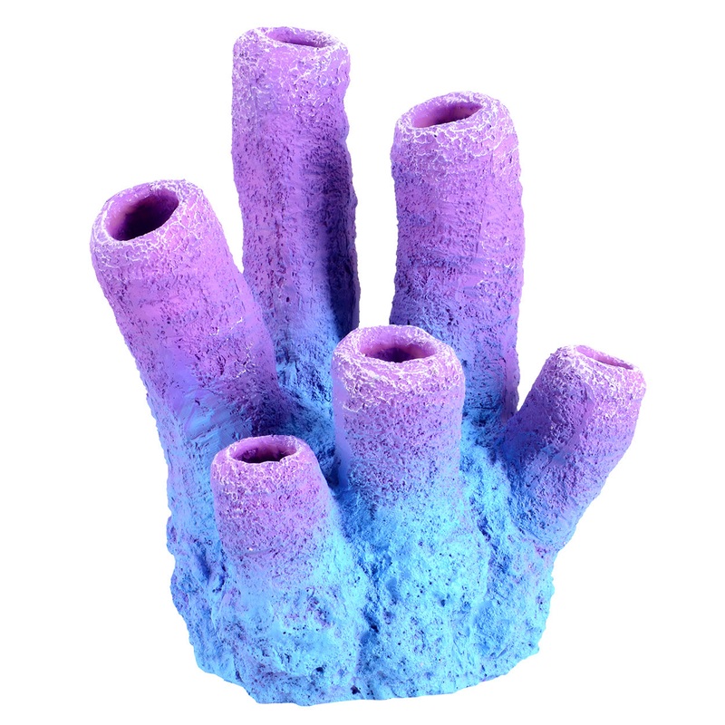 Purple Tube Sponge Aquarium Decor