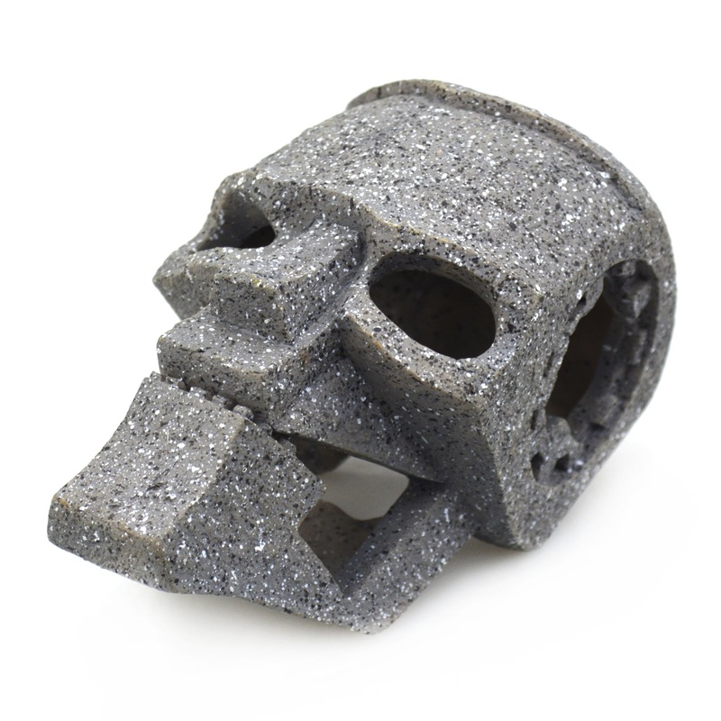Aqua One Resin Aquarium Ornaments Robot Skull