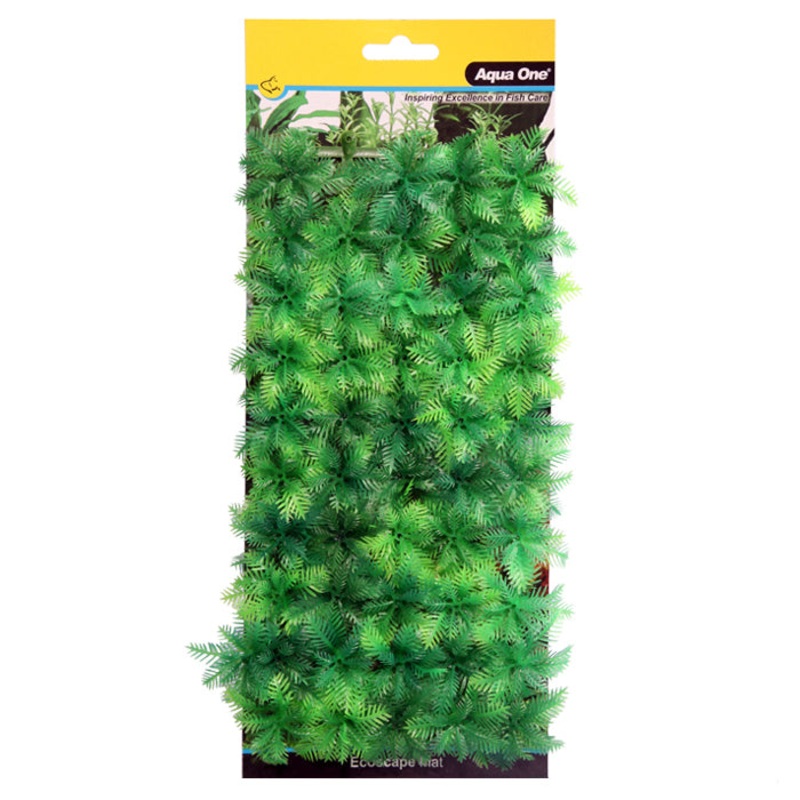 Aqua One EcoScape Aquarium Fish Tank Plastic Plant Mat Fern 25 x 11.5cm
