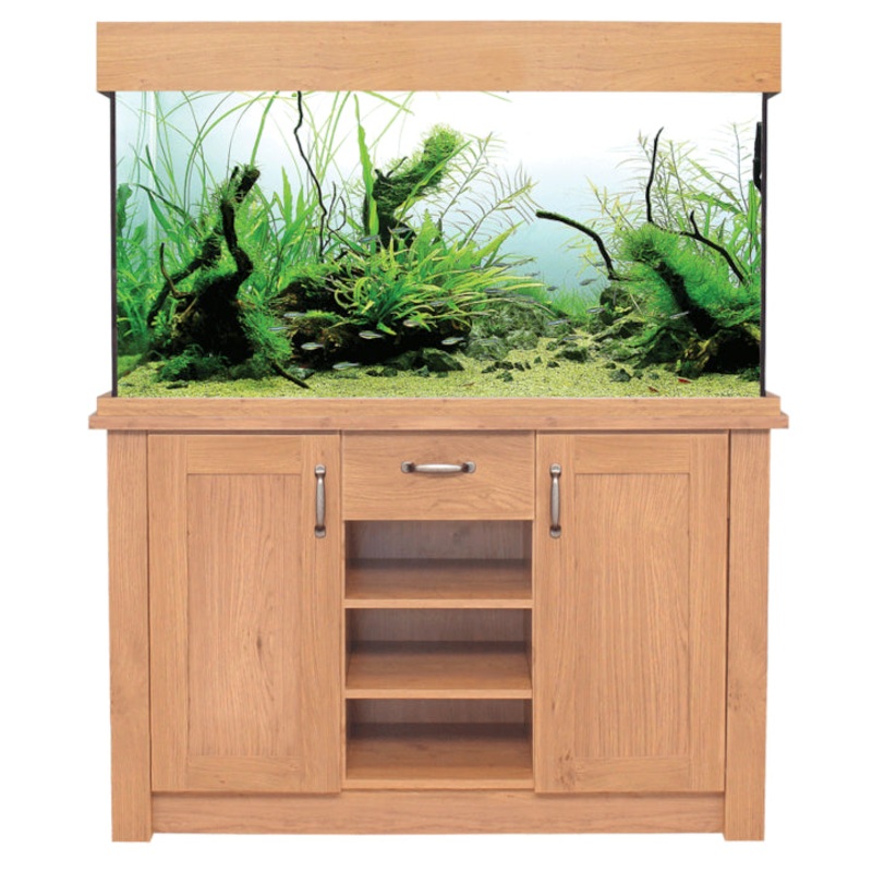 Aqua One Oak Style Aquarium Fish Tank with Cabinet 116cm 230L