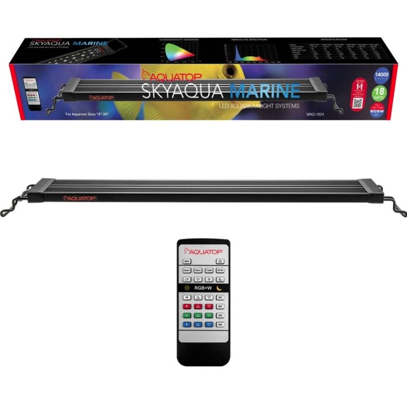 Aquatop SkyAqua LED Aquarium Light Fixture 14000K 18"-24"