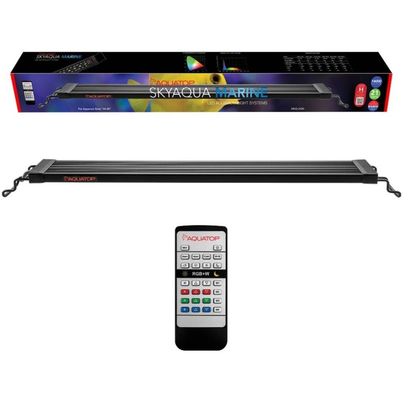 Aquatop SkyAqua LED Aquarium Light Fixture 14000K 24"-30"