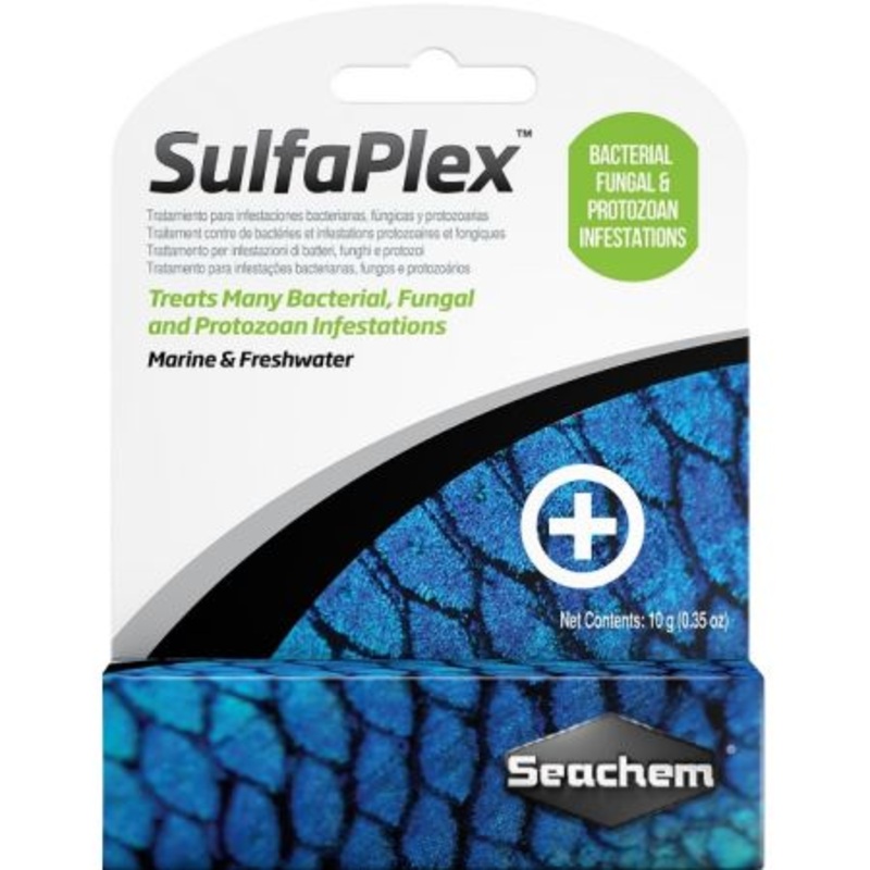Seachem Sulfaplex Bacterial, Fungal and Protozoan Treatment 10g