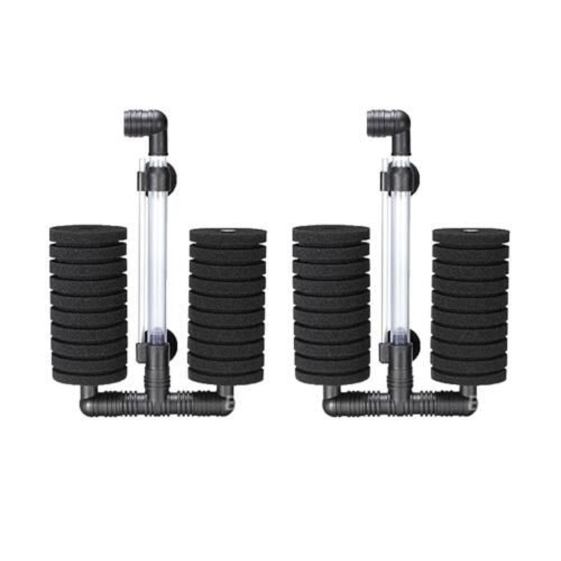 2 Large Double Head Bio-Sponge Filters