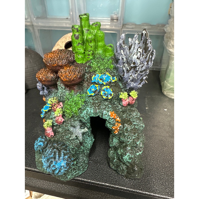 Resin Full Color Aquarium Decoration 6" x 5" x 6"h