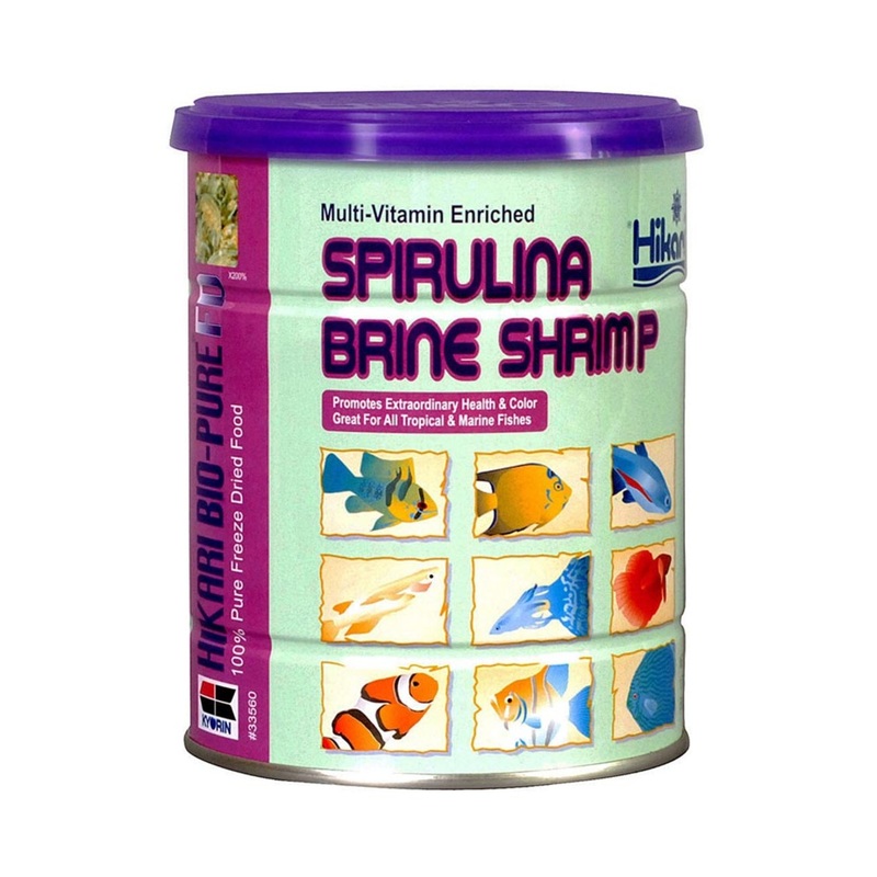 Hikari USA Bio-Pure Spirulina Brine Shrimp Freeze Dried Fish Food - 1.76oz