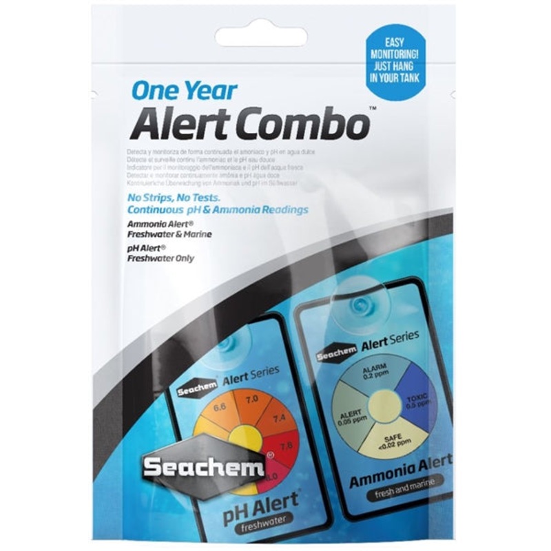 Seachem Alerts Combo Pack Ammonia & pH - 1 Year