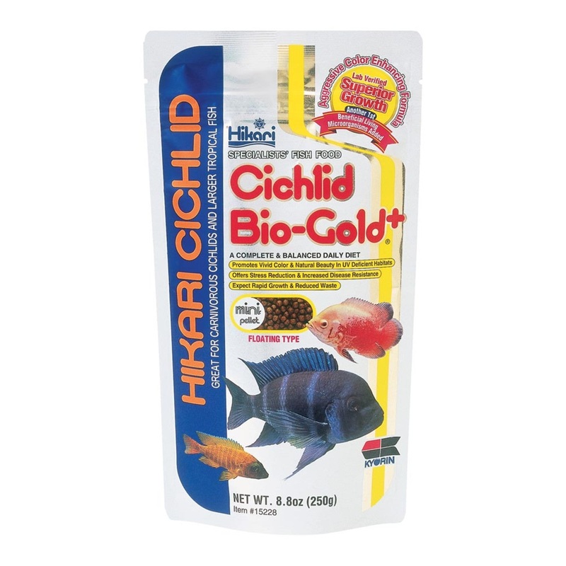 Hikari USA Cichlid BioGold+ Pellet Fish Food -  8.8oz