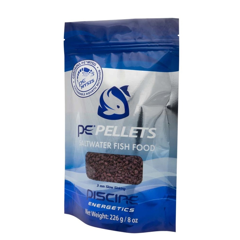 Piscine Energetics Pellets Saltwater Fish Food - 8 oz