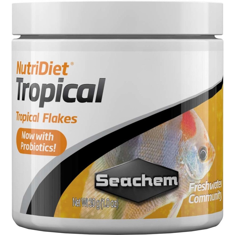 Seachem NutriDiet Tropical Flakes w/Probiotics - 30g