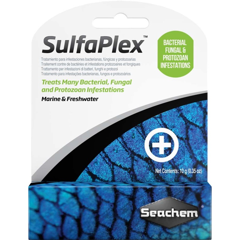 Seachem Sulfaplex Antibiotic and Anti-fungal Medication - 10g