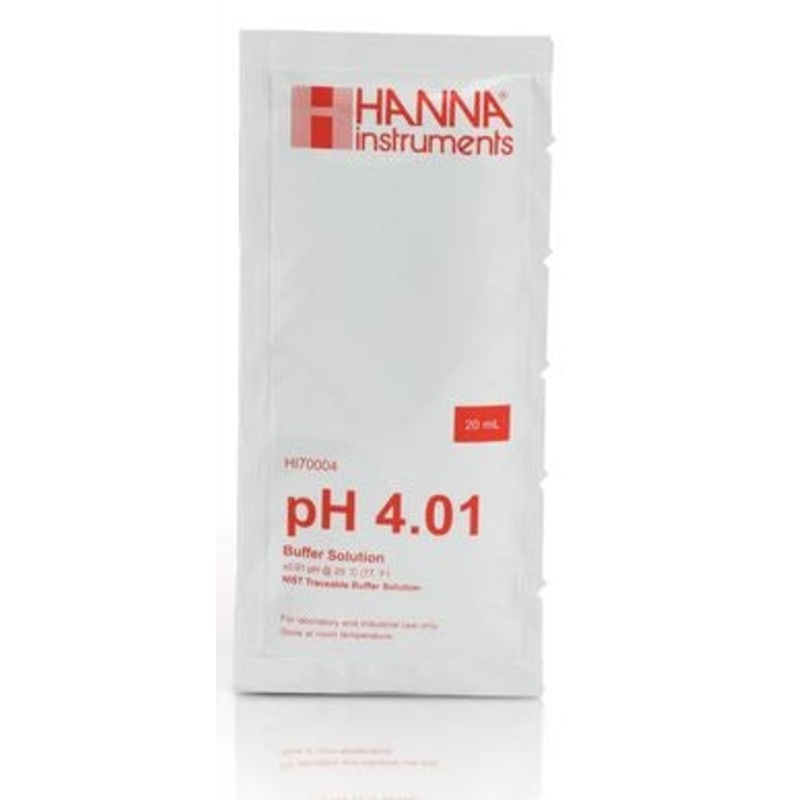 Hanna pH 4.01 Calibration Buffer Sachets (1 x 20 mL) - HI70004