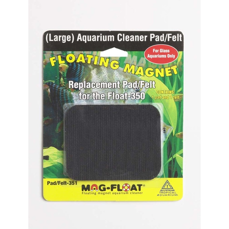 Mag-Float Replacement Pad/Felt Floating Magnet Cleaner for Glass Aquariums - LG