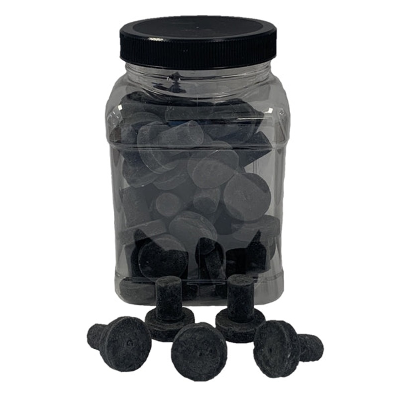 ReefH2O Bulk Frag Plug Black 50 Count Jar