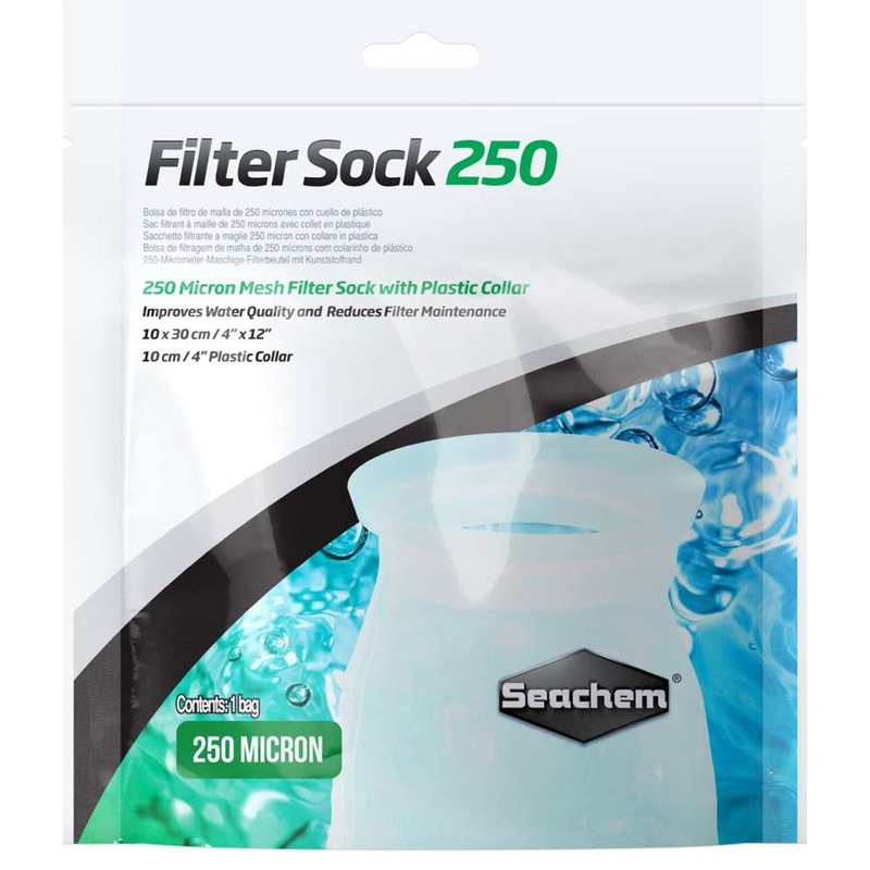Seachem Laboratories Mesh Filter Sock with Plastic Collar