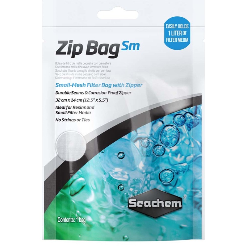 Seachem Mesh Filter Bag with Zipper - 12.5In X 5.5 in
