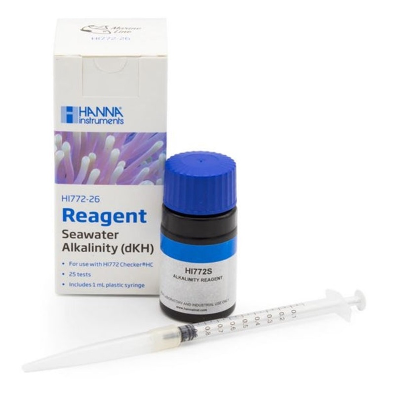 Hanna Marine Alkalinity (dKH) Checker Reagents 25 Tests - HI772-26