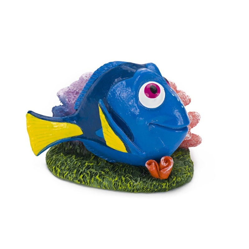 Disney Dory with Coral Aquarium Statue Blue, Green, Pink - 1.5in