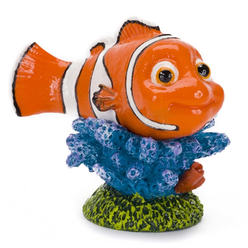 Disney Nemo On Coral Aquarium Statue Blue, Green, Orange