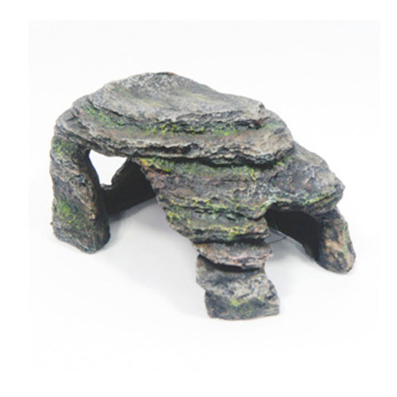 Betta Grey Stone Cave Aquarium Ornament