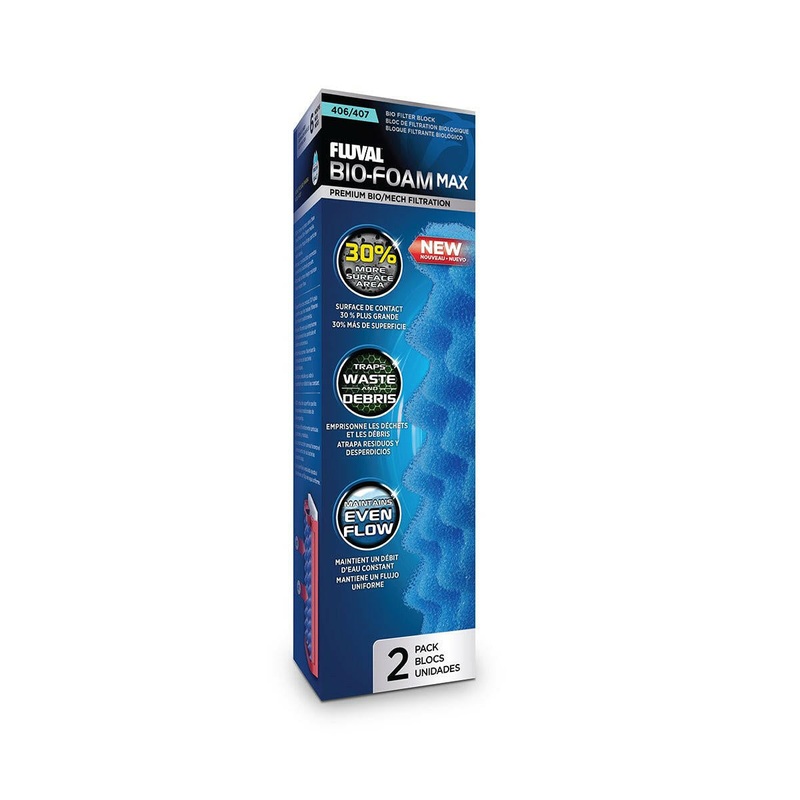Fluval Bio Foam Max for 407/406 Filters (2 Pack)